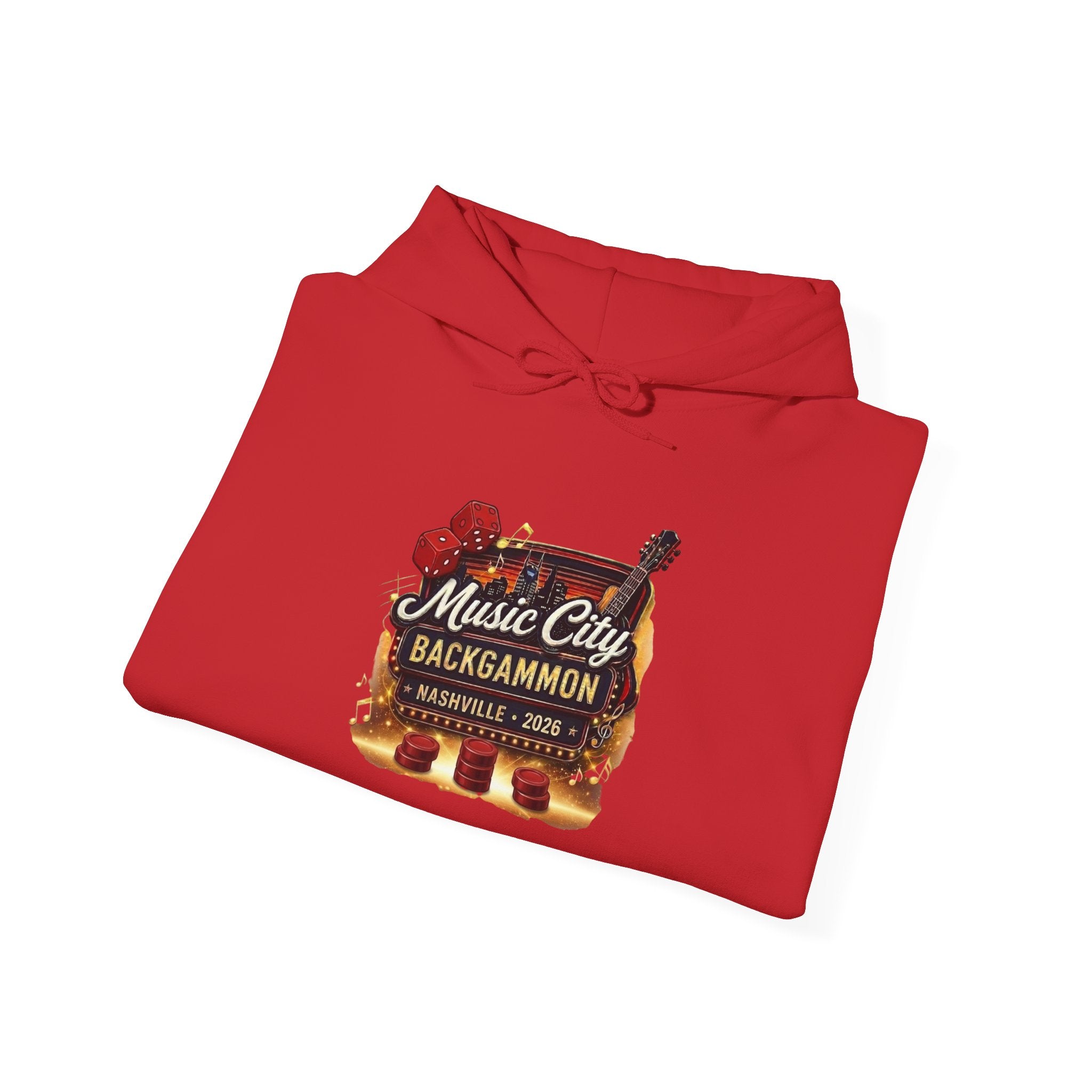 Music City Backgammon Nashville 2026 — Unisex Heavy Blend™ Hooded Sweatshirt