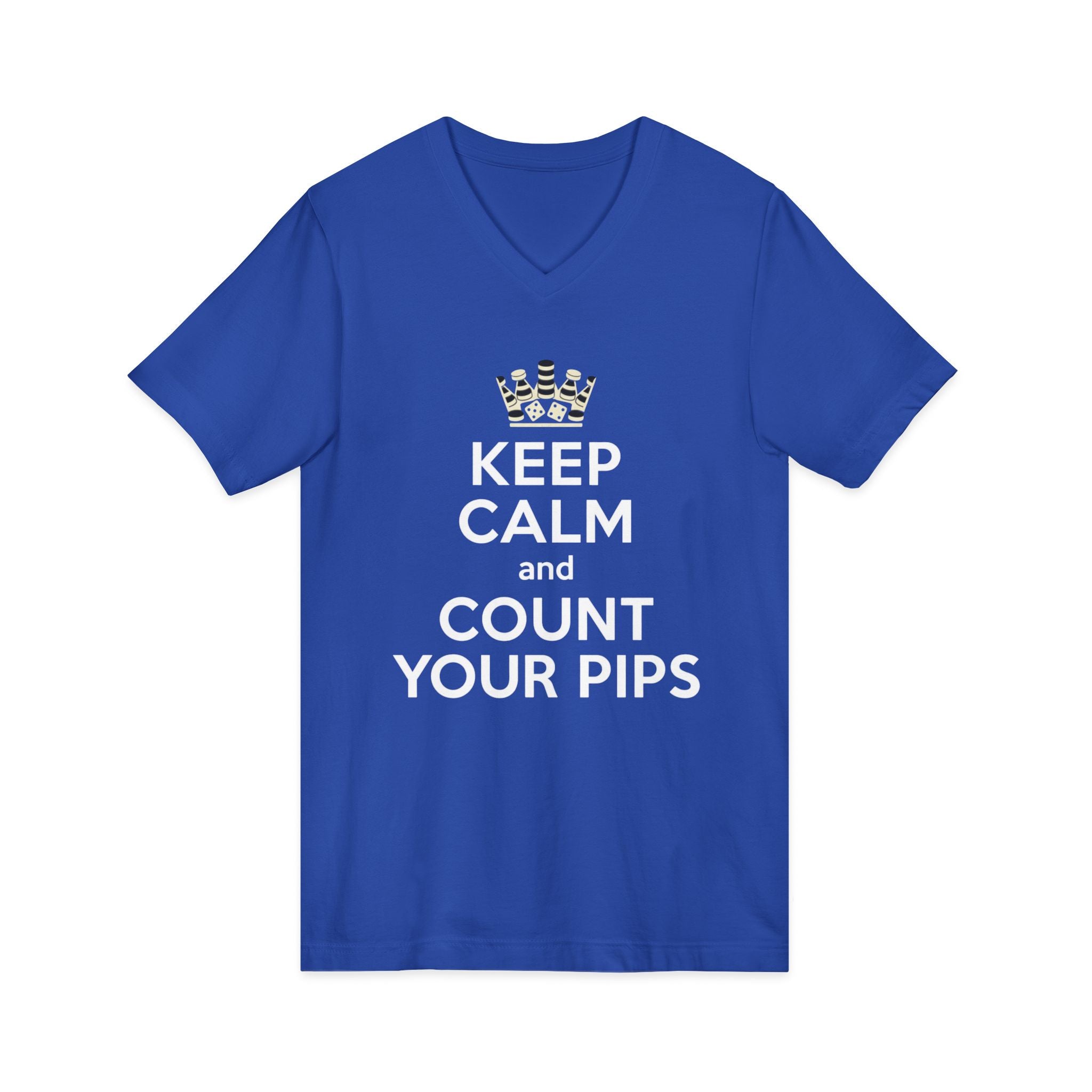 Keep Calm and Count Your Pips V-Neck Tee
