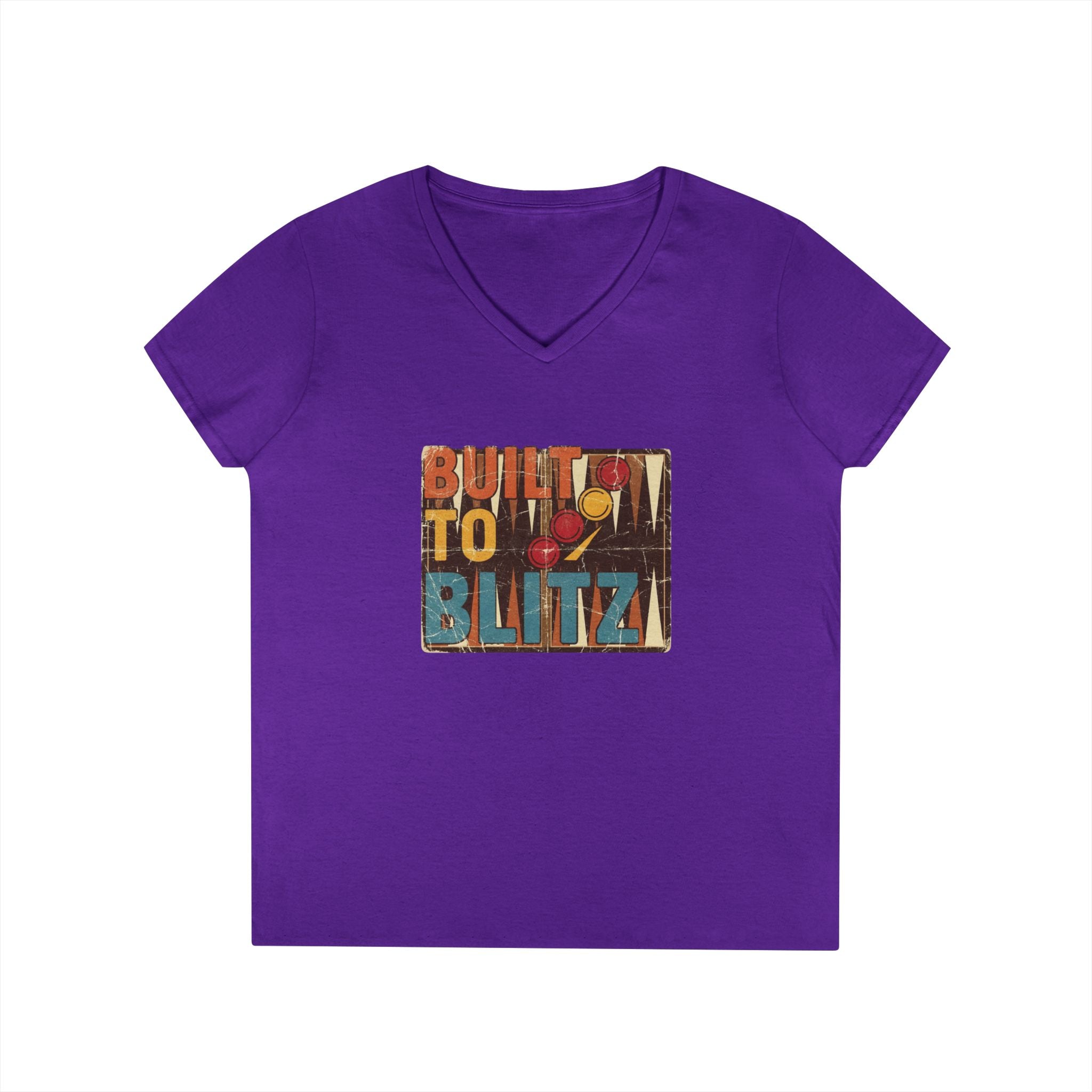 Built To Blitz Ladies' V-Neck T-Shirt