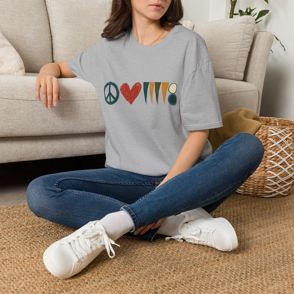 peace love and backgammon 3 T-Shirt — Retro Nature Wildlife Tee