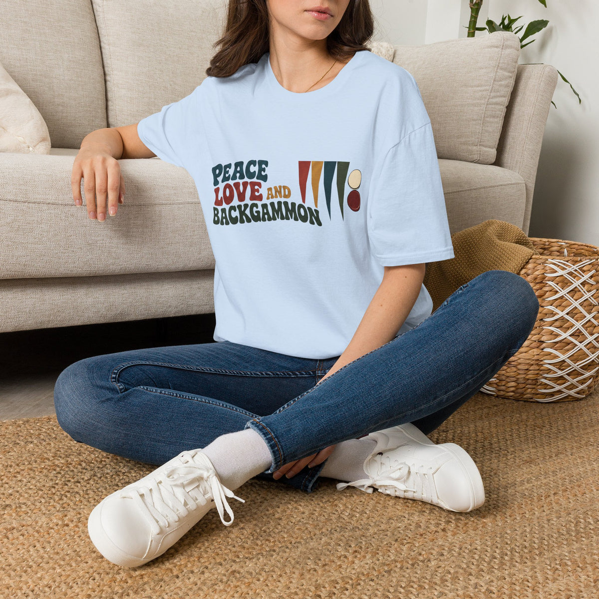 Peace, Love and Backgammon T-Shirt