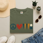 peace love and backgammon 3 T-Shirt — Retro Nature Wildlife Tee