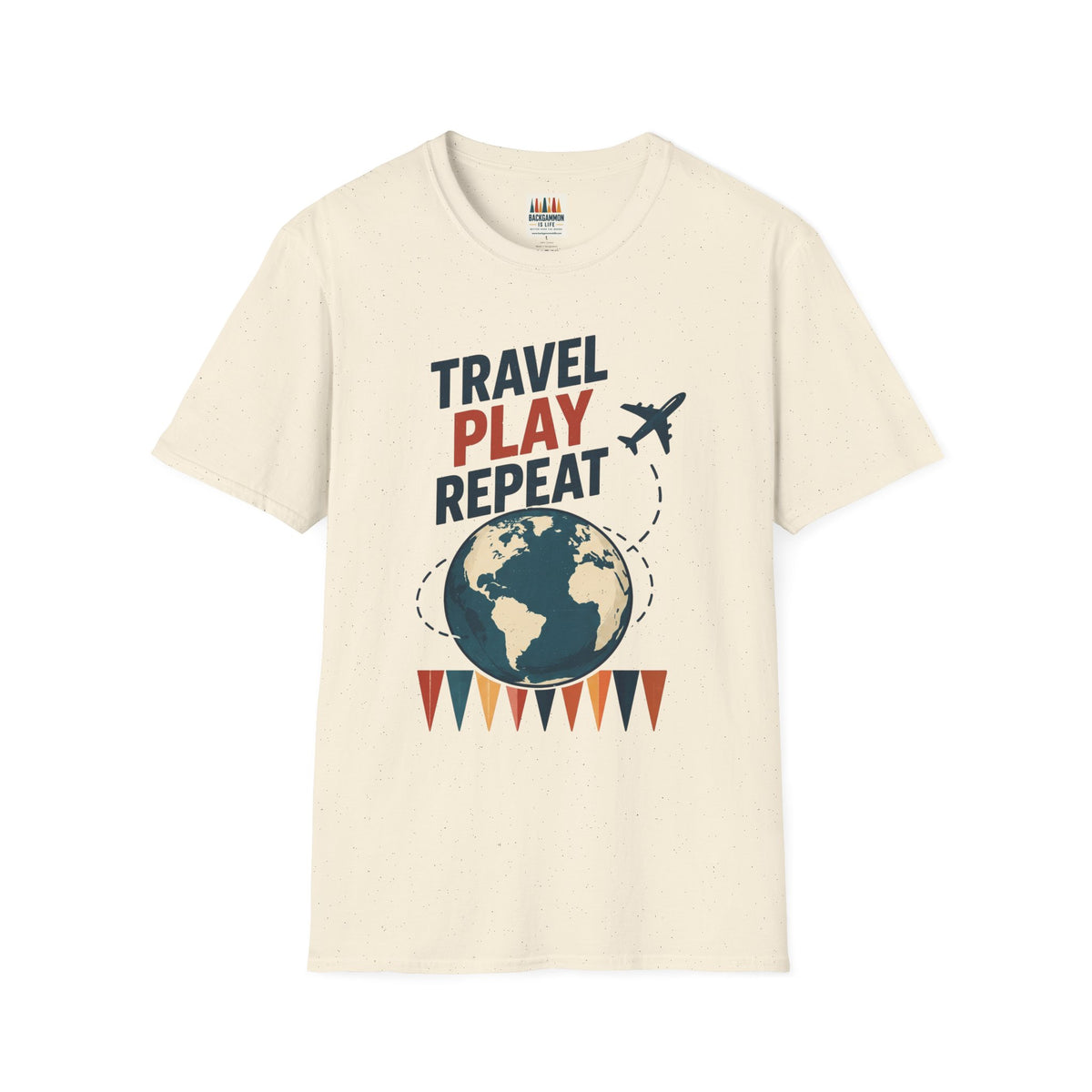 Travel Play Repeat T-Shirt – Backgammon