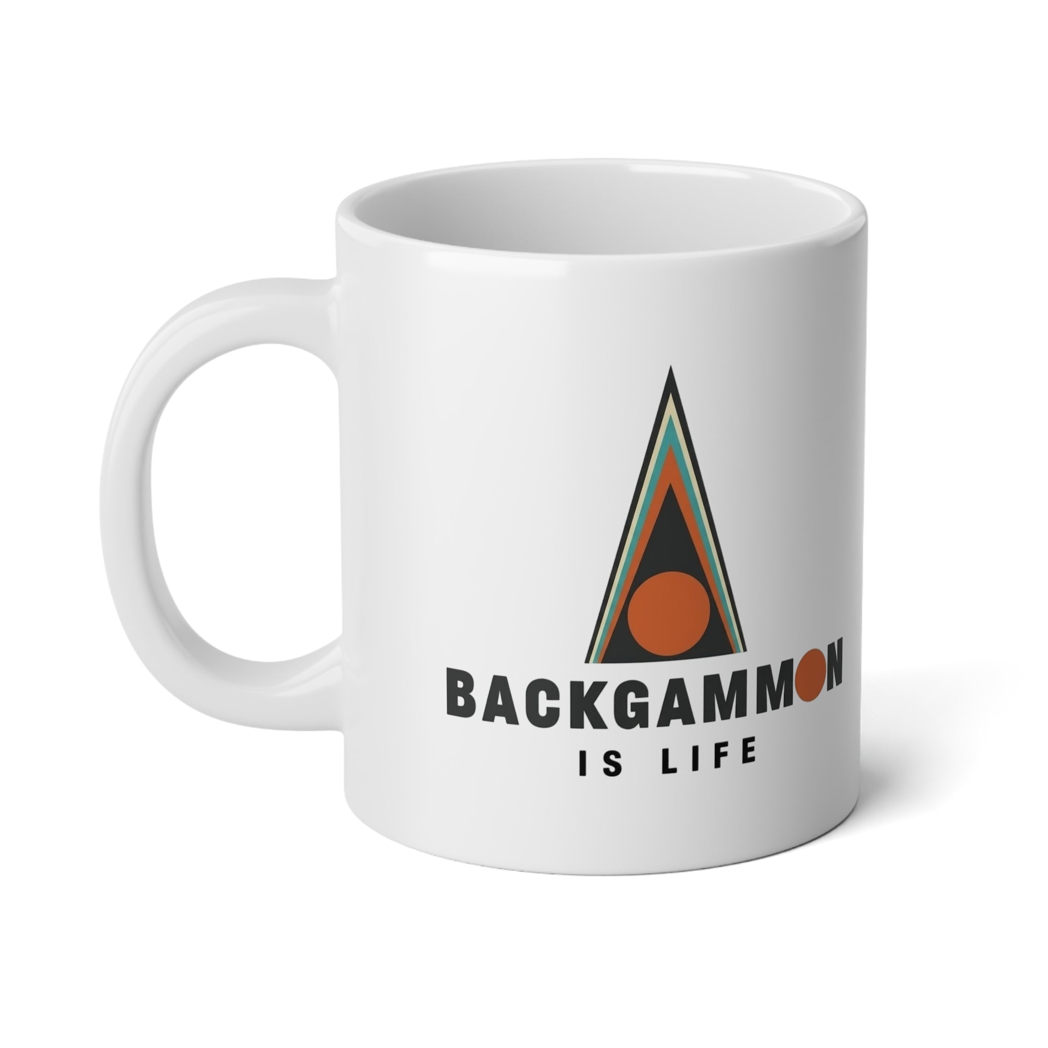 Backgammon Is Life Jumbo Mug, 20oz