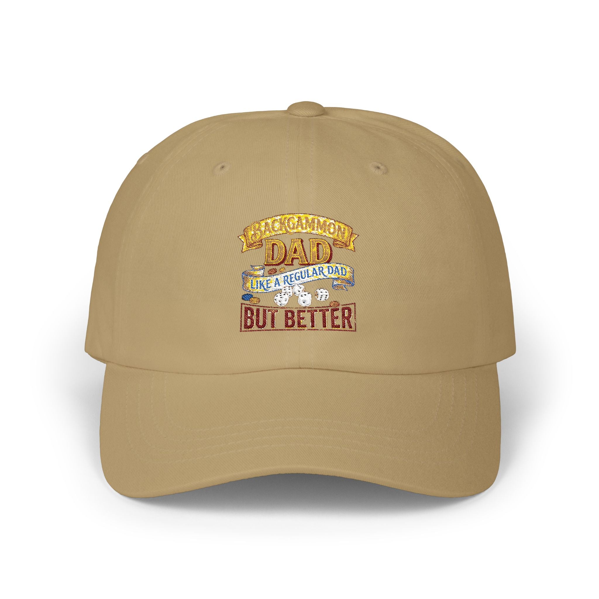 Backgammon Dad "Like a Regular Dad But Better" Embroidered Classic Cap