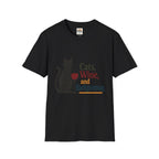 cats wine and backgammon 2 T-Shirt
