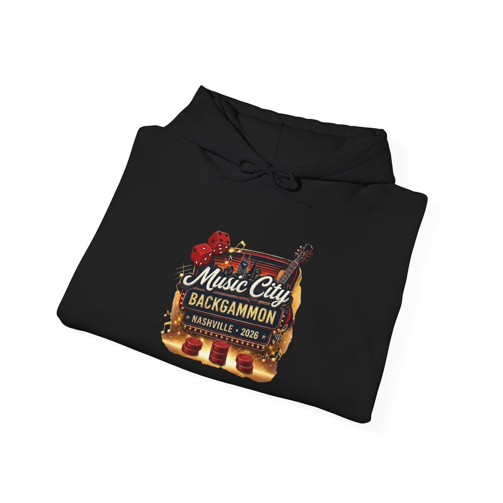 Music City Backgammon Nashville 2026 — Unisex Heavy Blend™ Hooded Sweatshirt