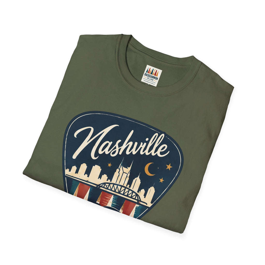 Nashville and Backgammon 2 T-Shirt — "Always a Good Idea" Vintage City Game Tee
