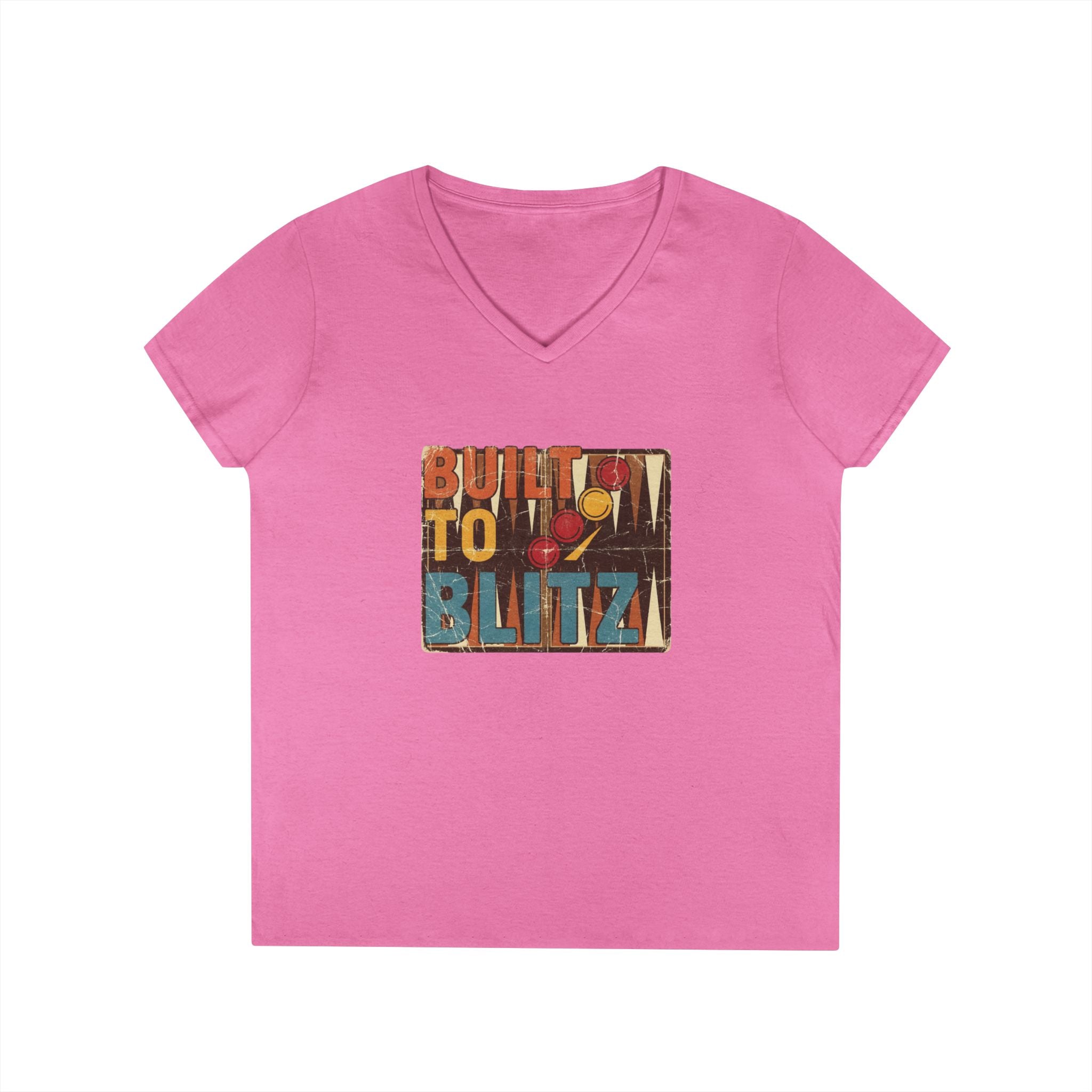 Built To Blitz Ladies' V-Neck T-Shirt