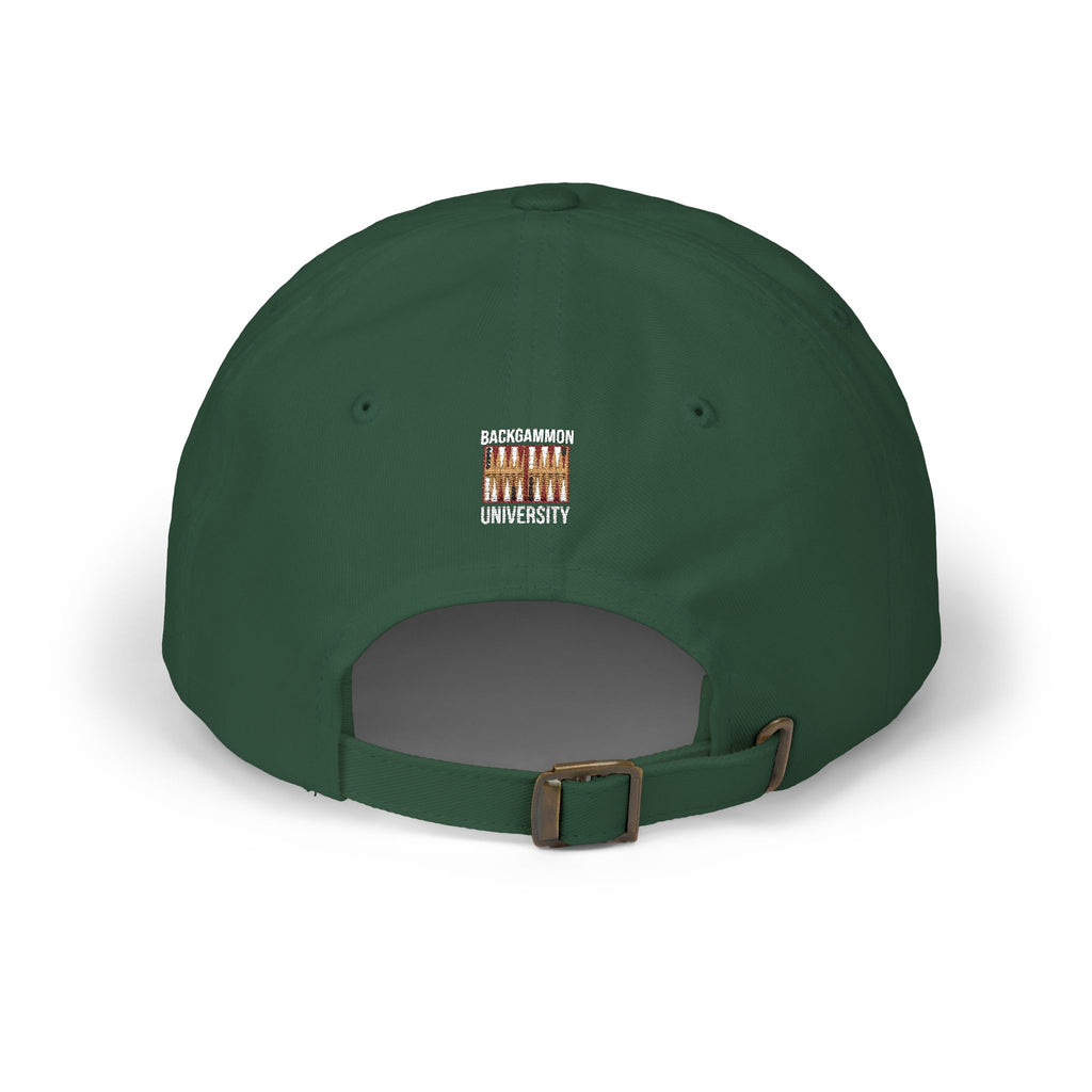 Backgammon University Dad Cap — Vintage Backgammon Board Baseball Hat