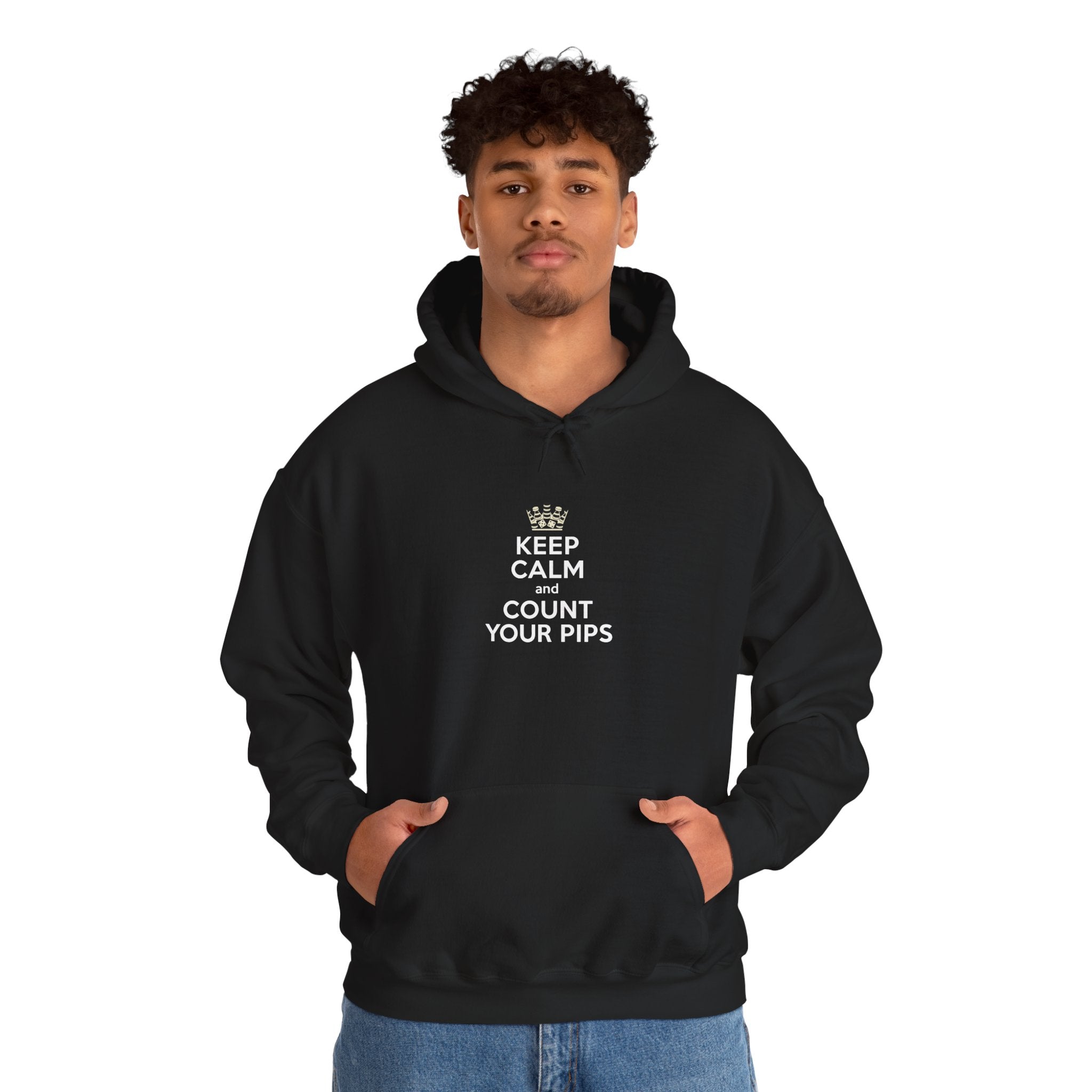 Keep Calm Count Your Pips Unisex Heavy Blend™ Hooded Sweatshirt