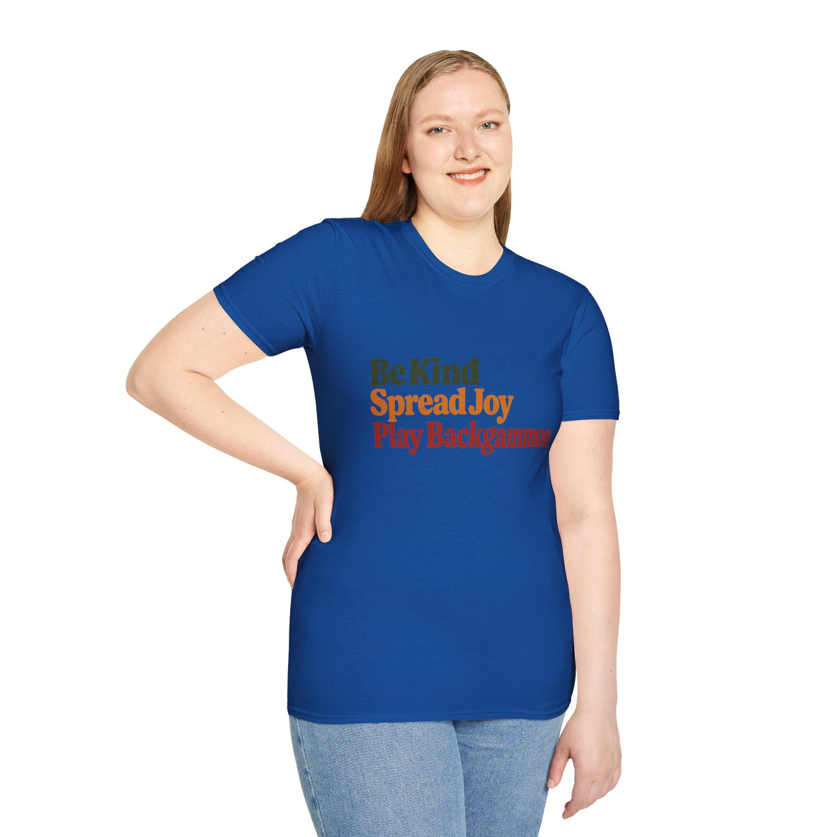 Backgammon T-Shirt — Be Kind Spread Joy Play Backgammon Tee