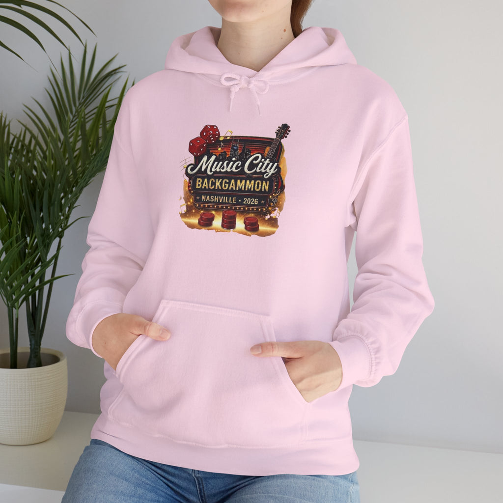 Music City Backgammon Nashville 2026 — Unisex Heavy Blend™ Hooded Sweatshirt