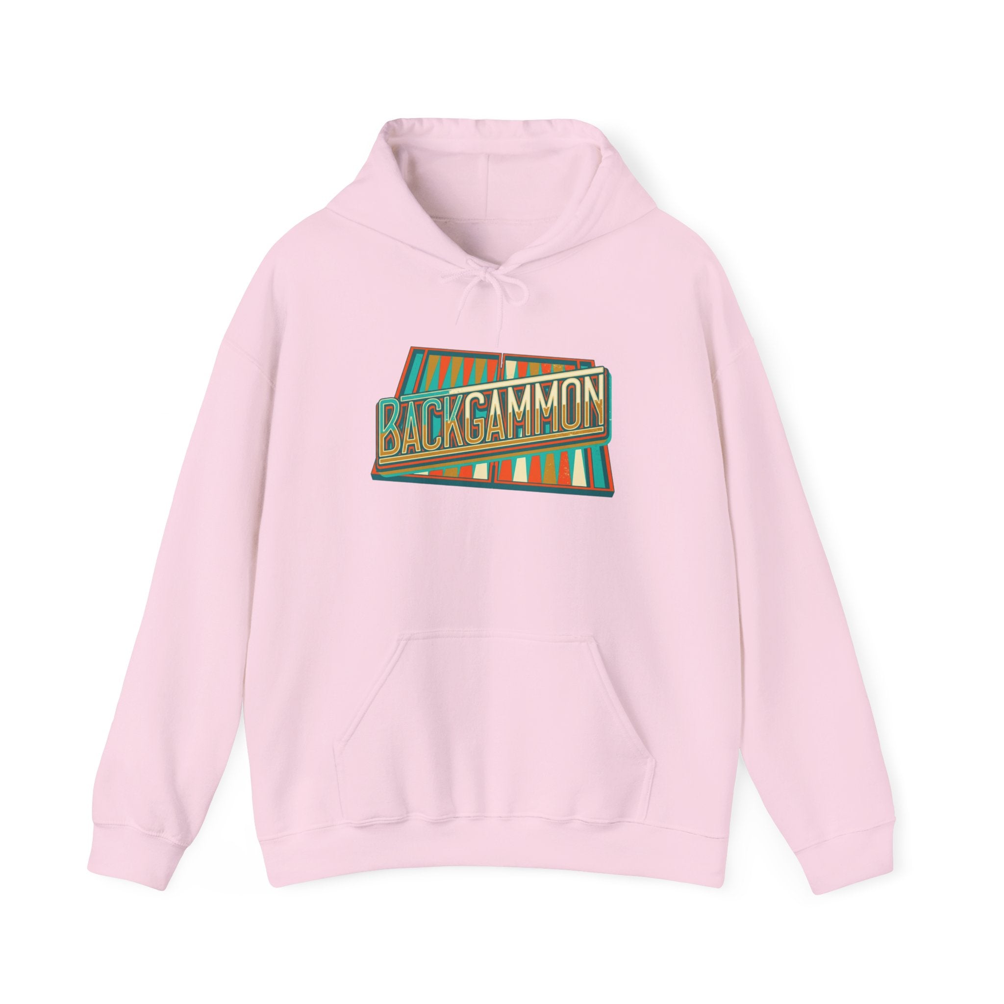 Backgammon Retro Unisex Heavy Blend™ Hooded Sweatshirt – Vintage Board Game Pullover for Players & Fans