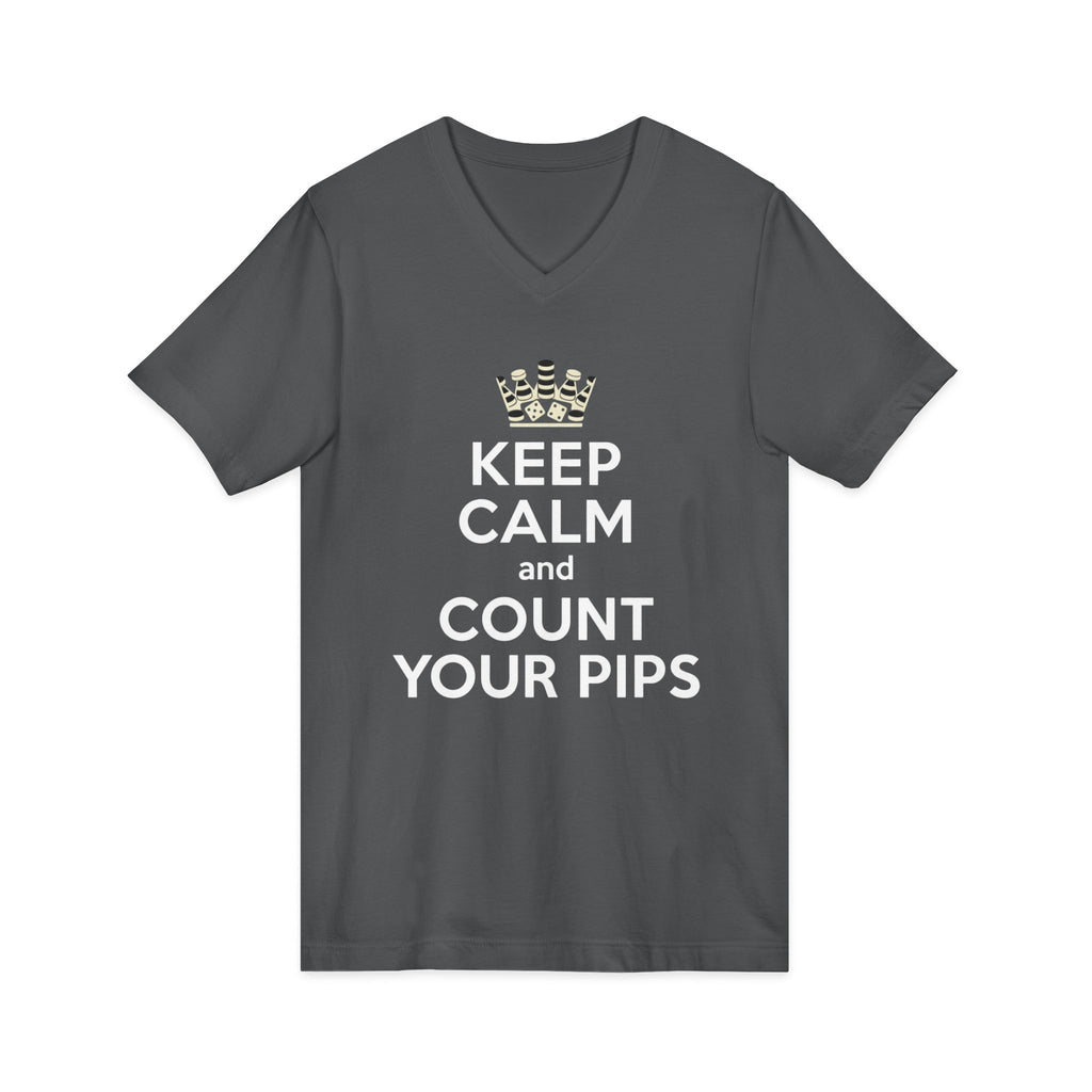 Keep Calm and Count Your Pips V-Neck Tee