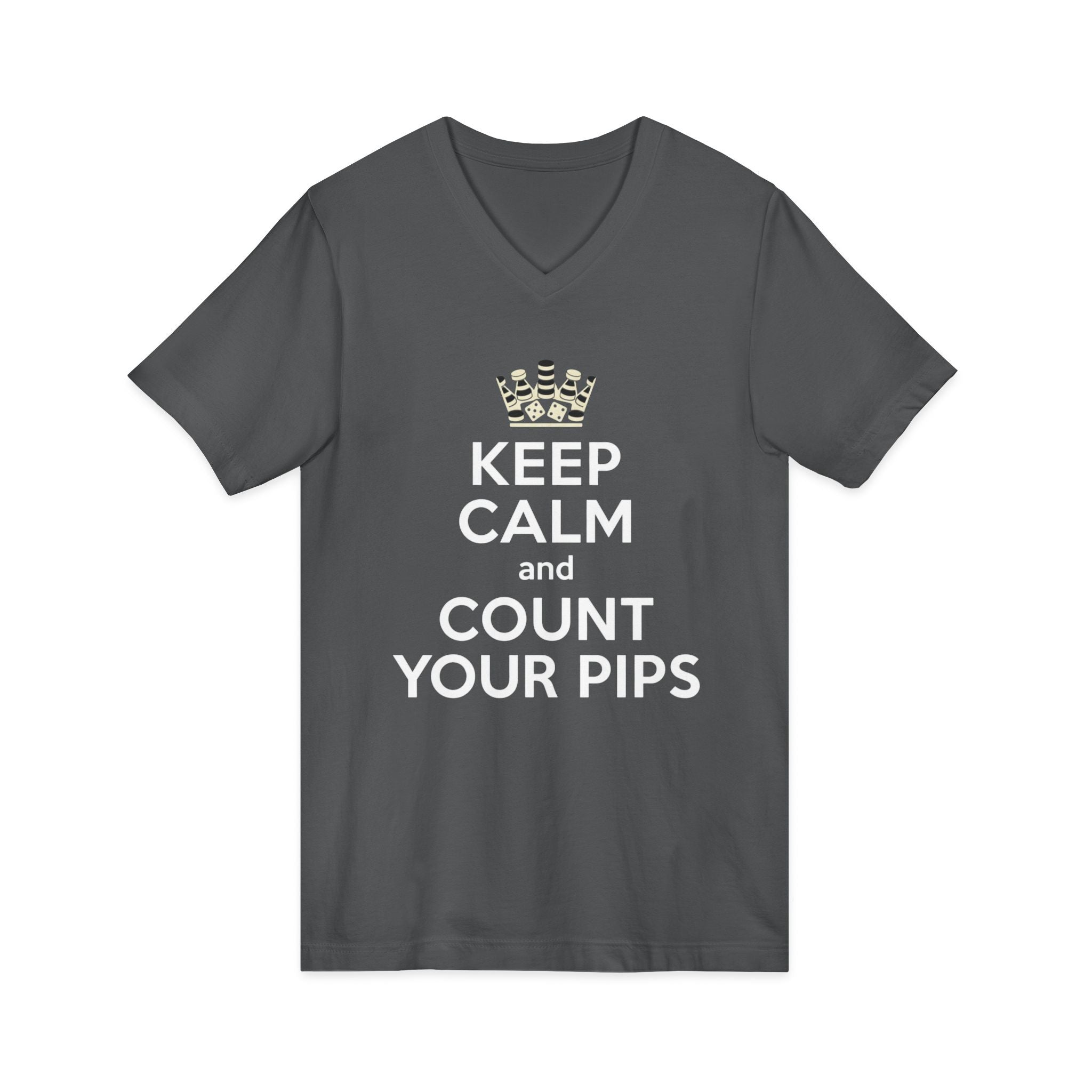 Keep Calm and Count Your Pips V-Neck Tee
