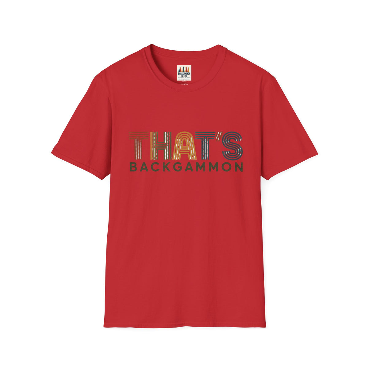 That's Backgammon 2 T-Shirt — Retro Typography Board Game Tee