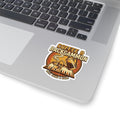 Coffee & Backgammon Kiss-Cut Sticker — Daily Grind & Game Decal