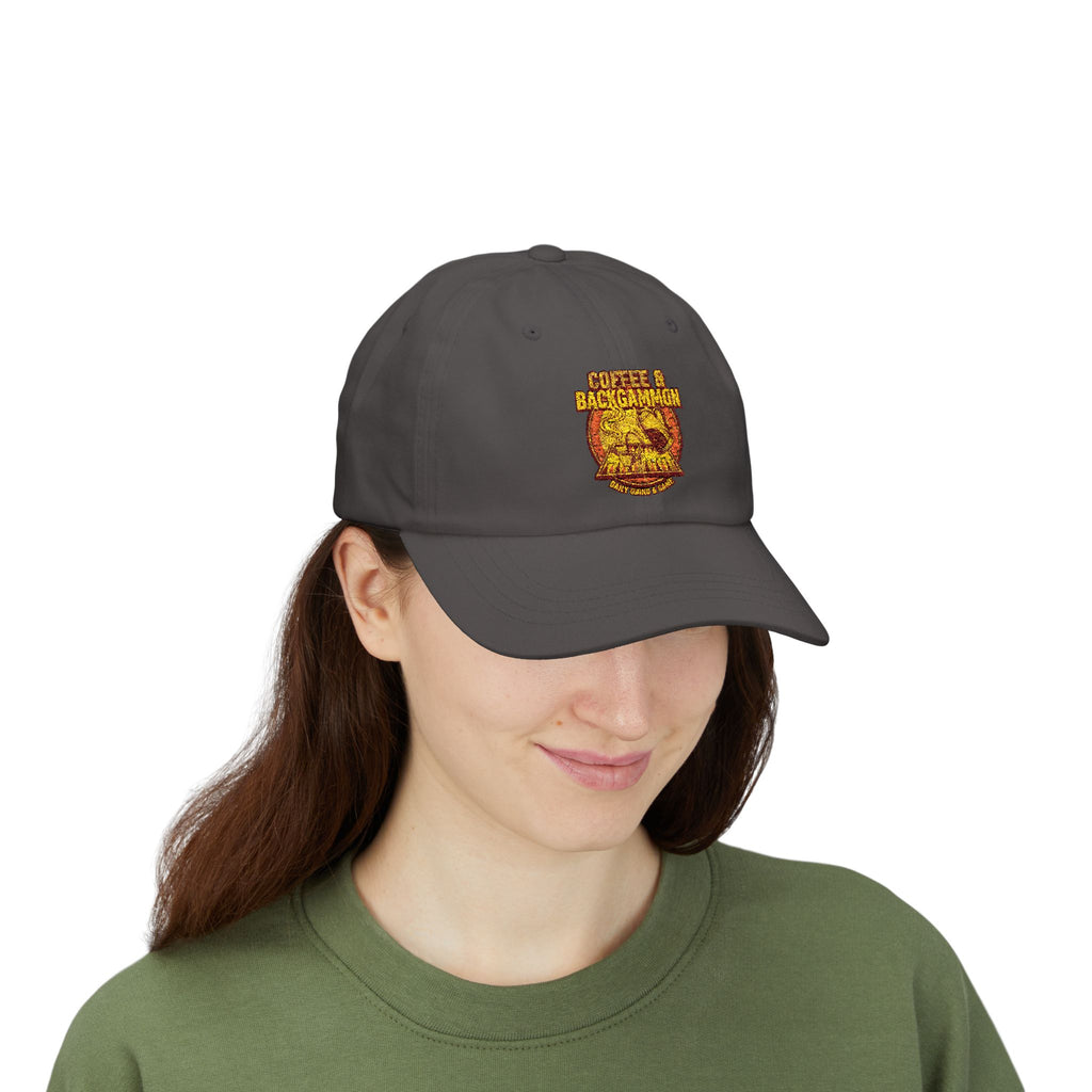 Coffee & Backgammon Cap — Vintage Logo Hat