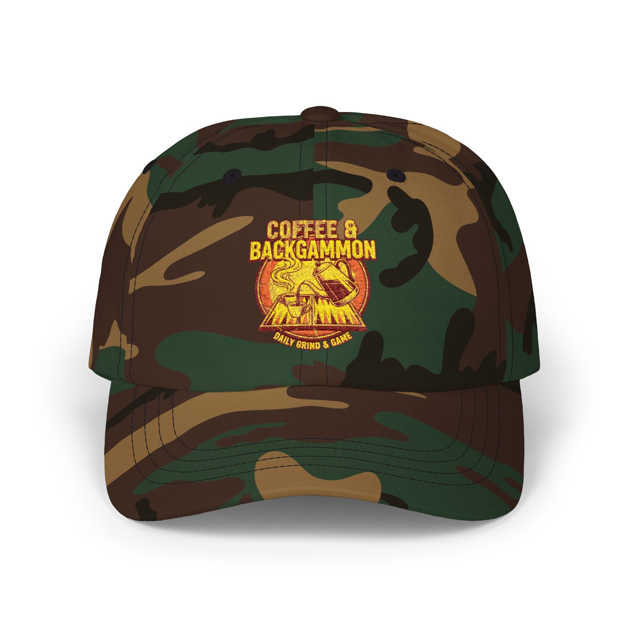 Coffee & Backgammon Cap — Vintage Logo Hat