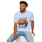 Nashville Backgammon T‑Shirt — Vintage Skyline Game Night Tee