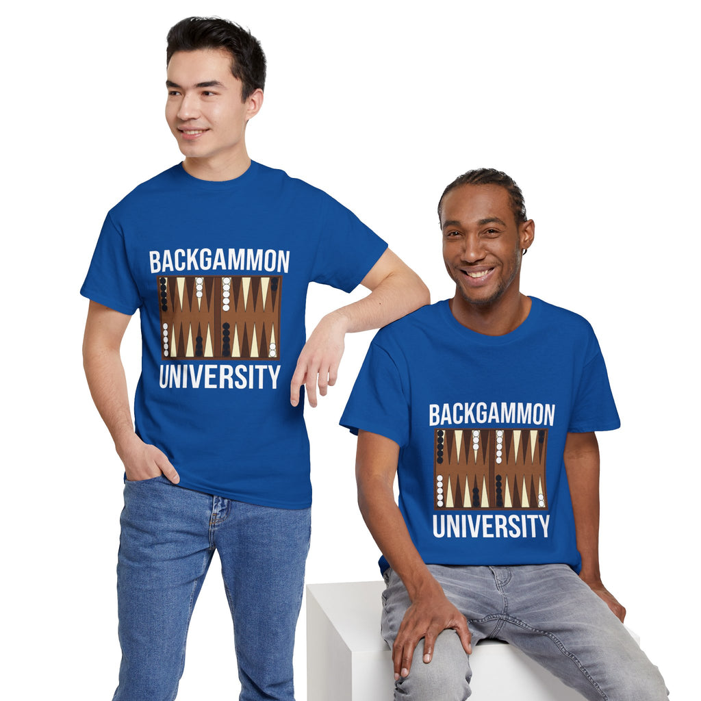 Backgammon University T-Shirt | Retro Game Pattern Tee