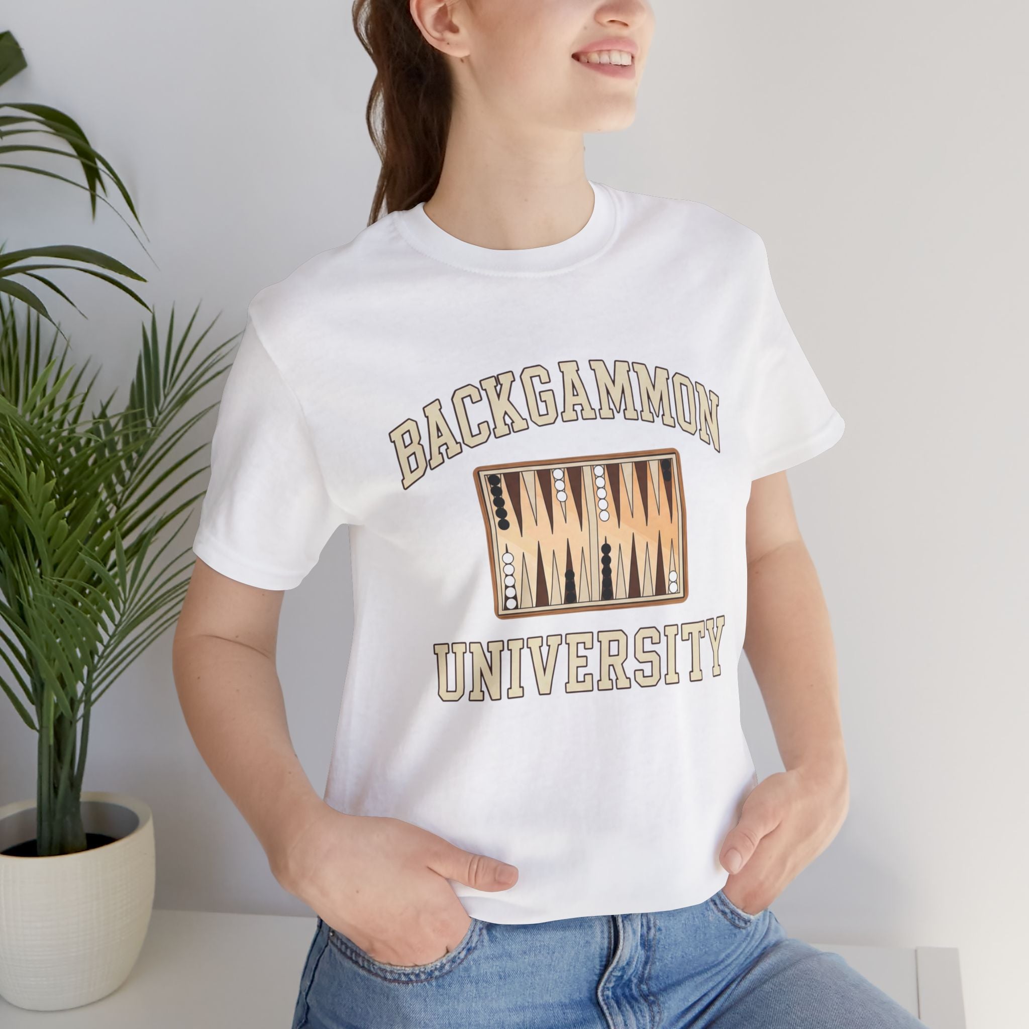 Backgammon University 2 T-Shirt — Vintage Backgammon Board Tee
