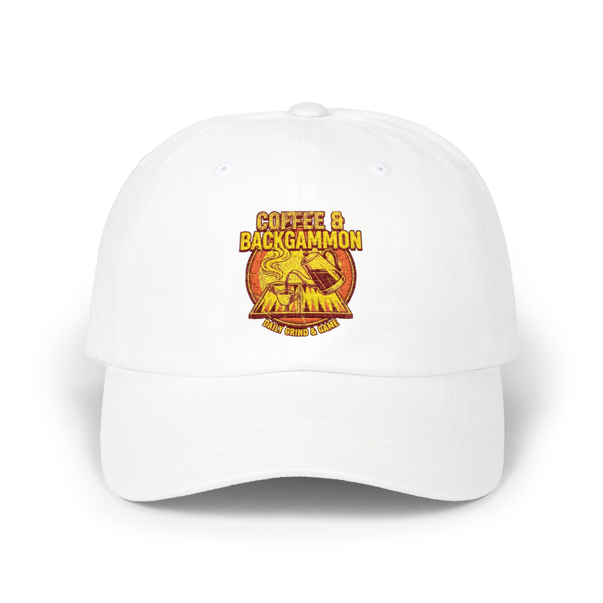 Coffee & Backgammon Cap — Vintage Logo Hat