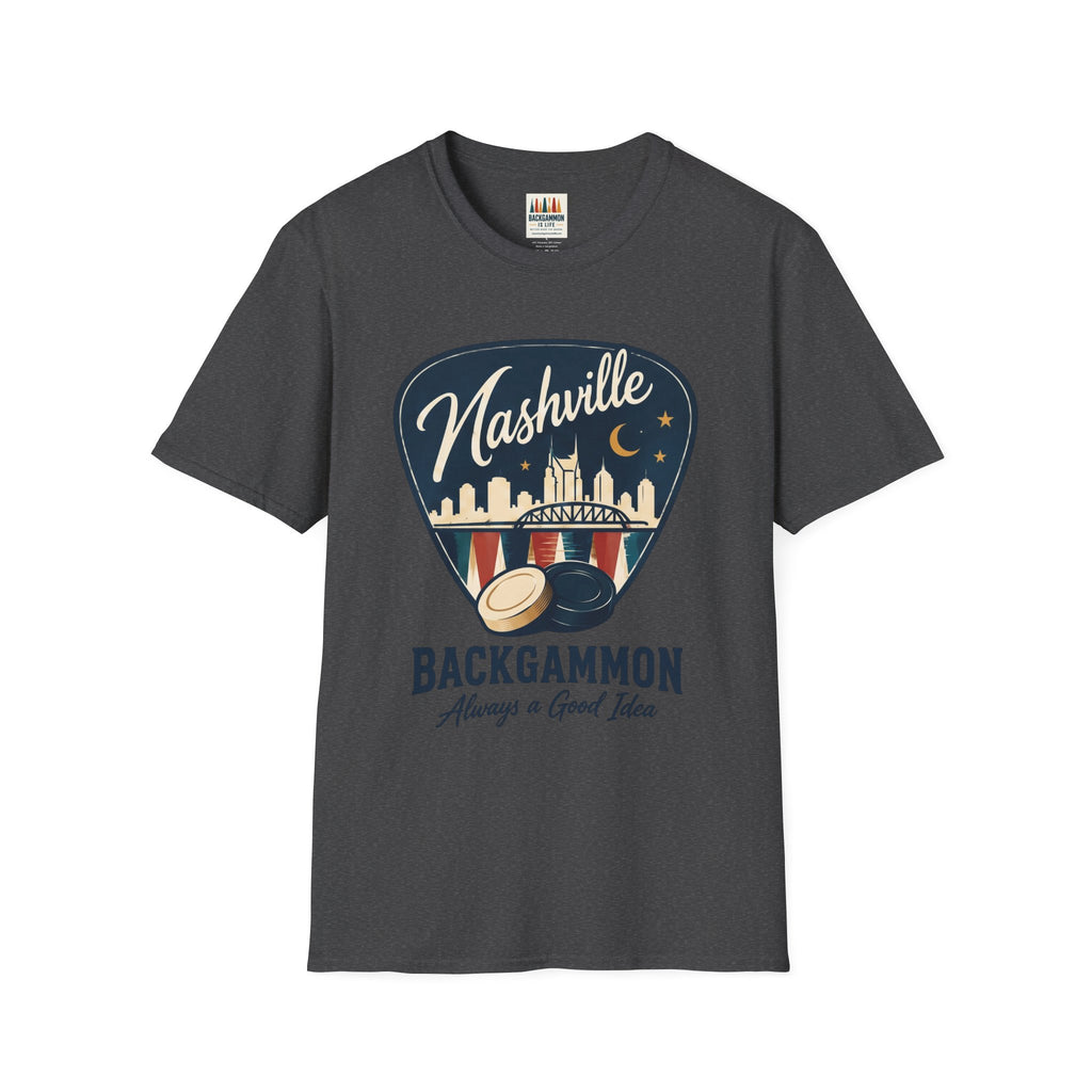 Nashville and Backgammon 2 T-Shirt — "Always a Good Idea" Vintage City Game Tee