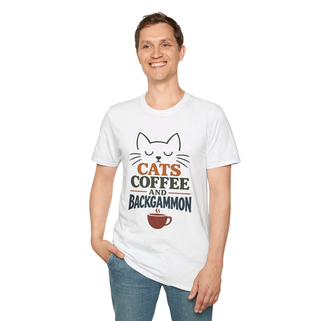 Cats, Coffee and Backgammon 1 T-Shirt