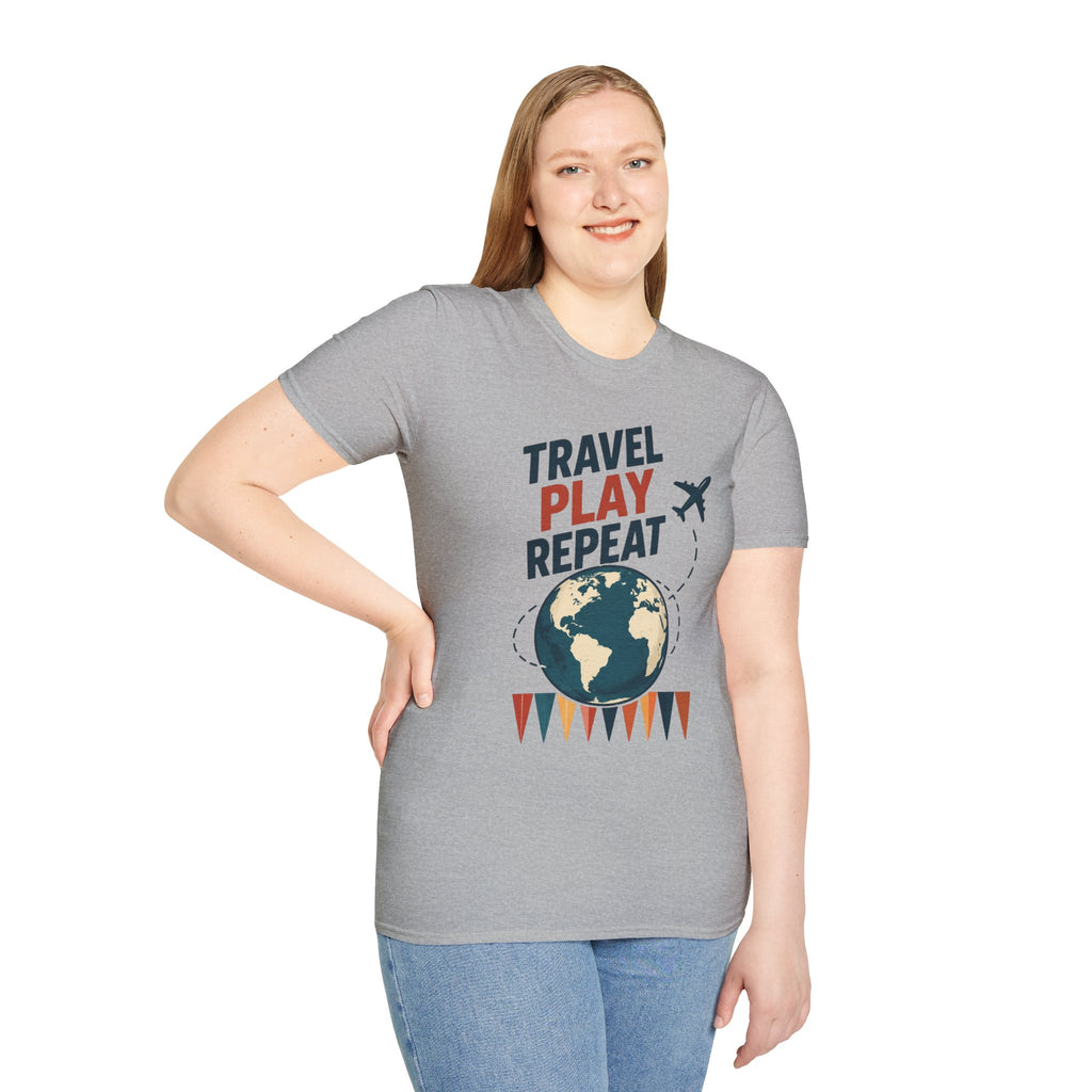 Travel Play Repeat T-Shirt – Backgammon