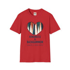 Backgammon Heart T-Shirt — "Kindness & Backgammon: Always a Good Move"