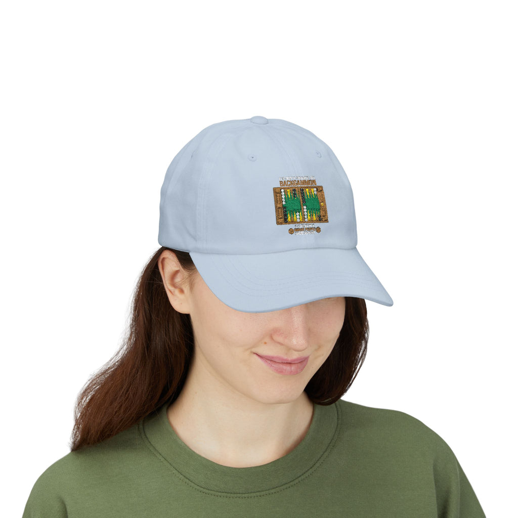 "It's Okay If You Don't Like Backgammon"Dad Cap — Embroidered Backgammon Board Vintage Game Hat