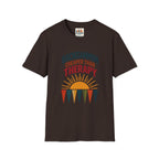 Backgammon Cheaper Than Therapy T-Shirt – Retro Sunset Board Game Tee
