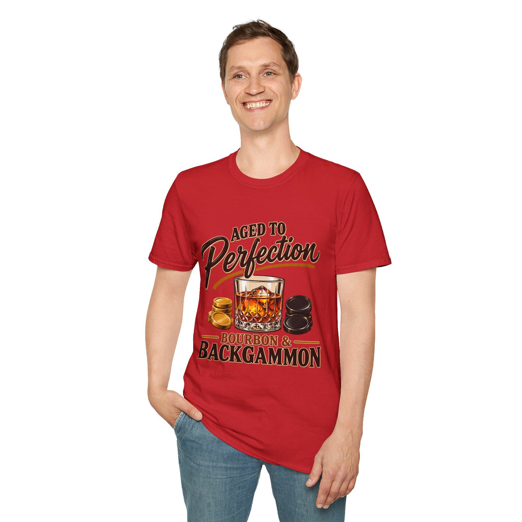 Aged to Perfection – Bourbon & Backgammon T-Shirt