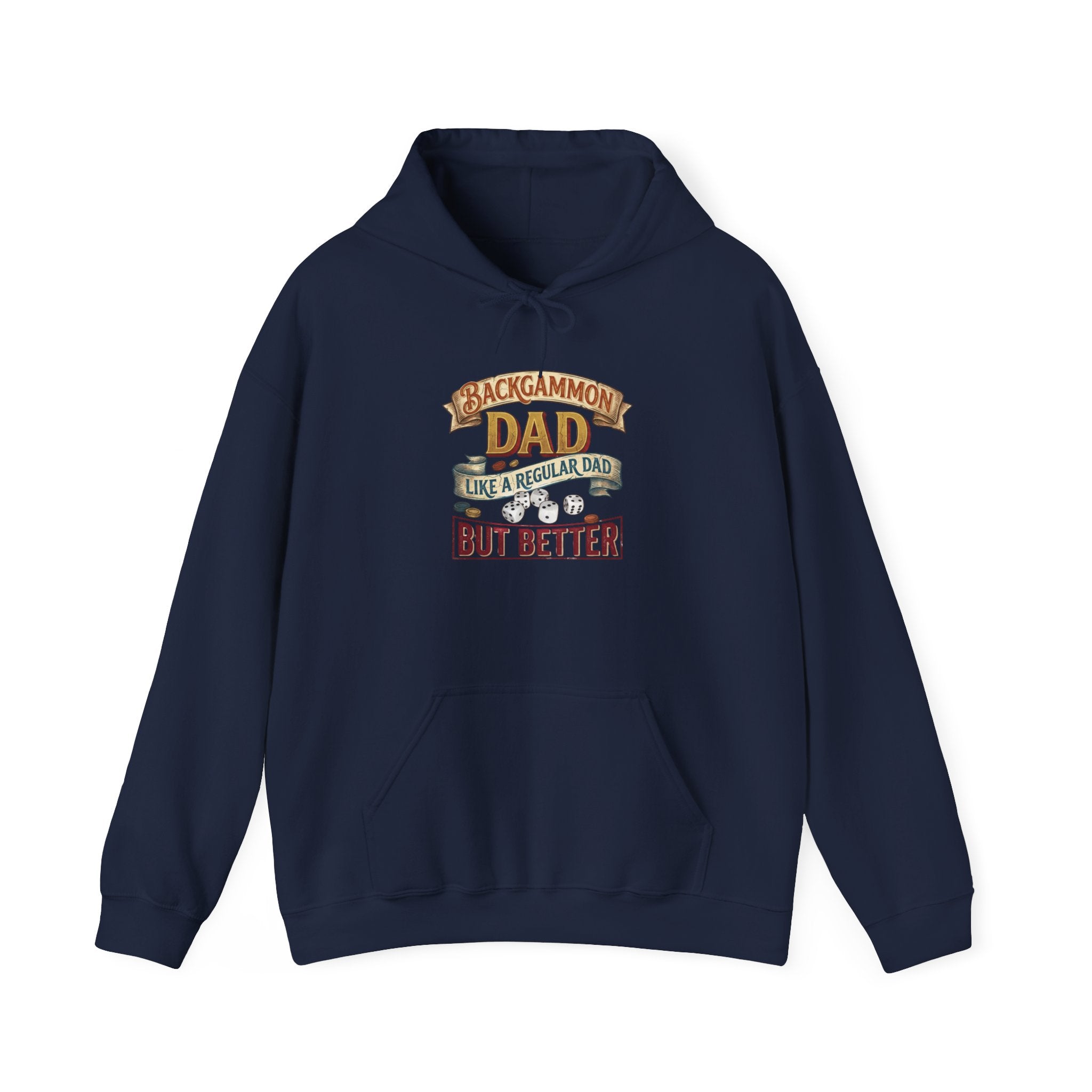 Backgammon Dad "Like a Regular Dad But Better" Unisex Heavy Blend™ Hooded Sweatshirt