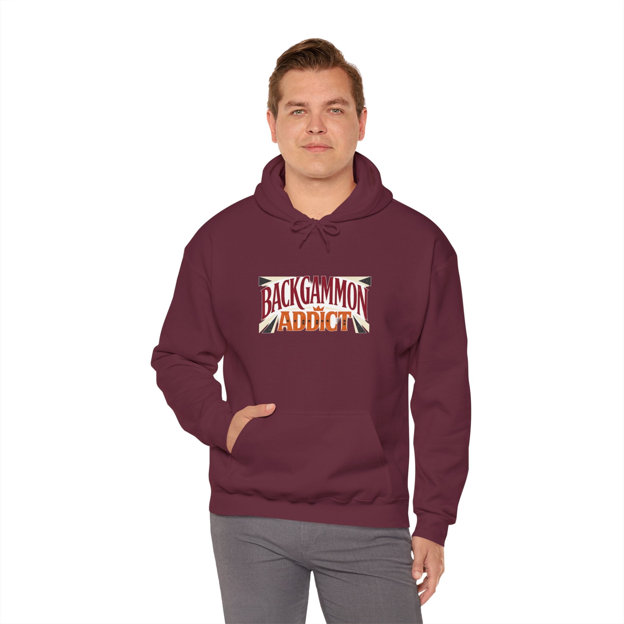 Backgammon Addict Hoodie — Graphic Backgammon Player Pullover