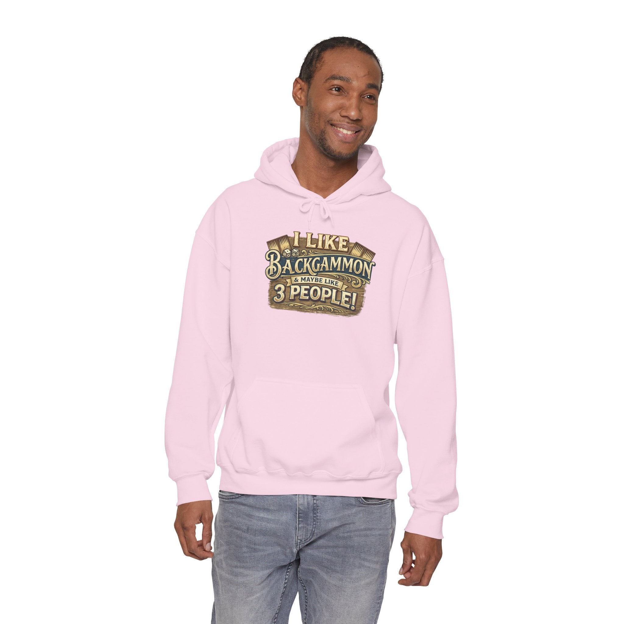 I Like Backgammon & Maybe Like 3 People Unisex Heavy Blend™ Hooded Sweatshirt
