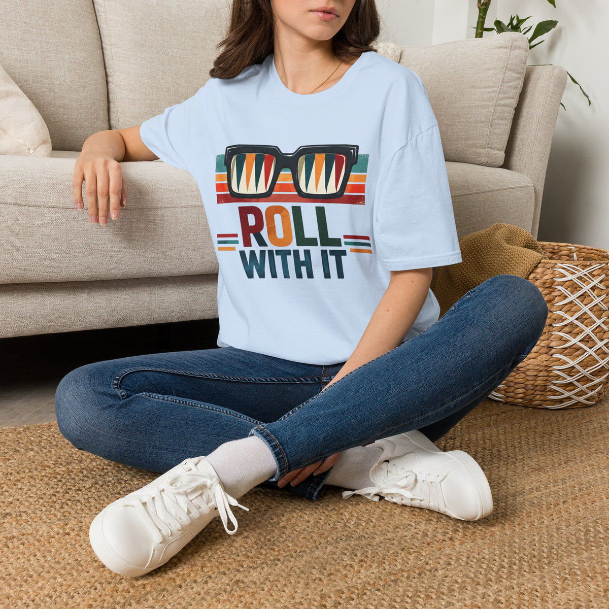 Roll with it 2 T-Shirt — Retro Summer Vibes Graphic Tee