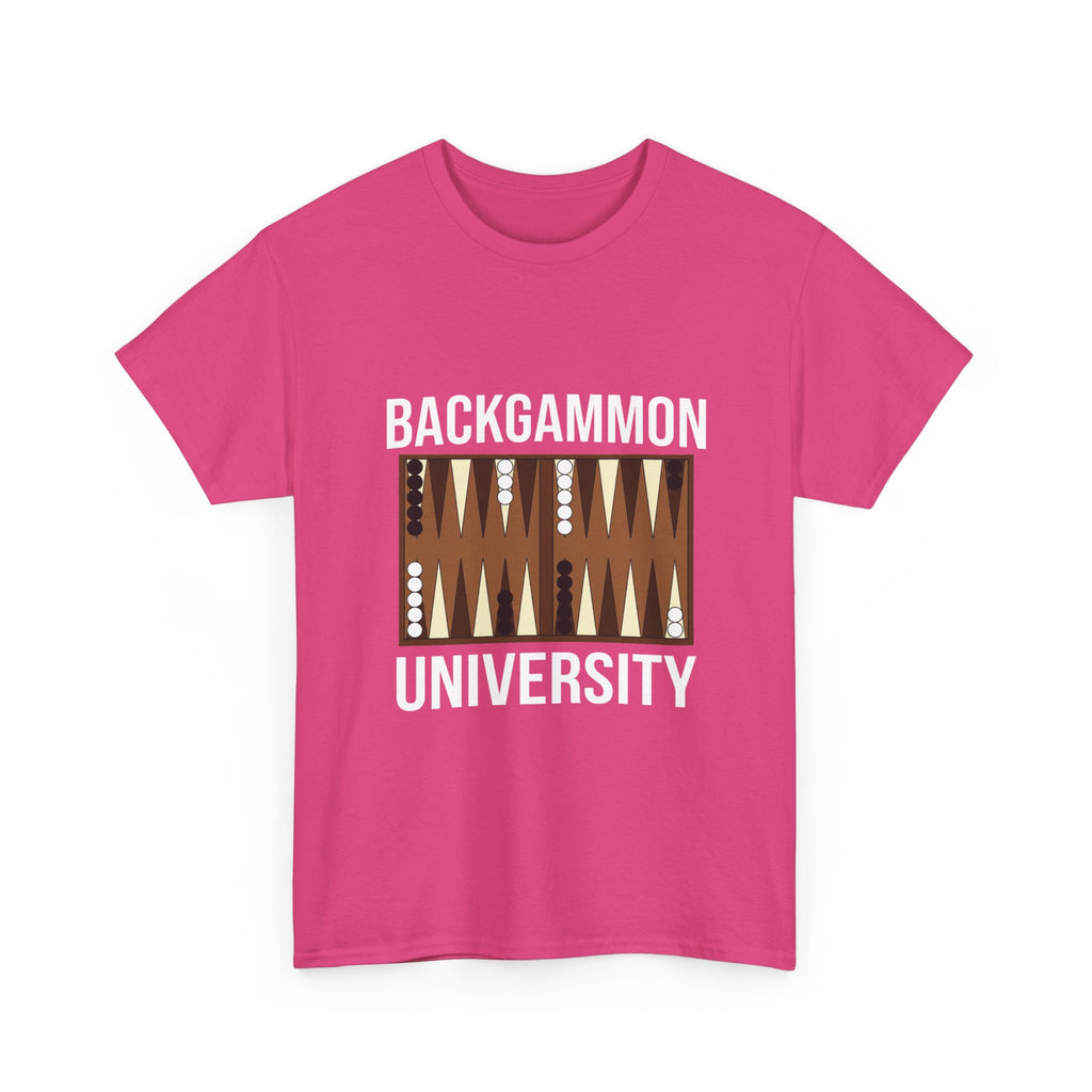 Backgammon University T-Shirt | Retro Game Pattern Tee