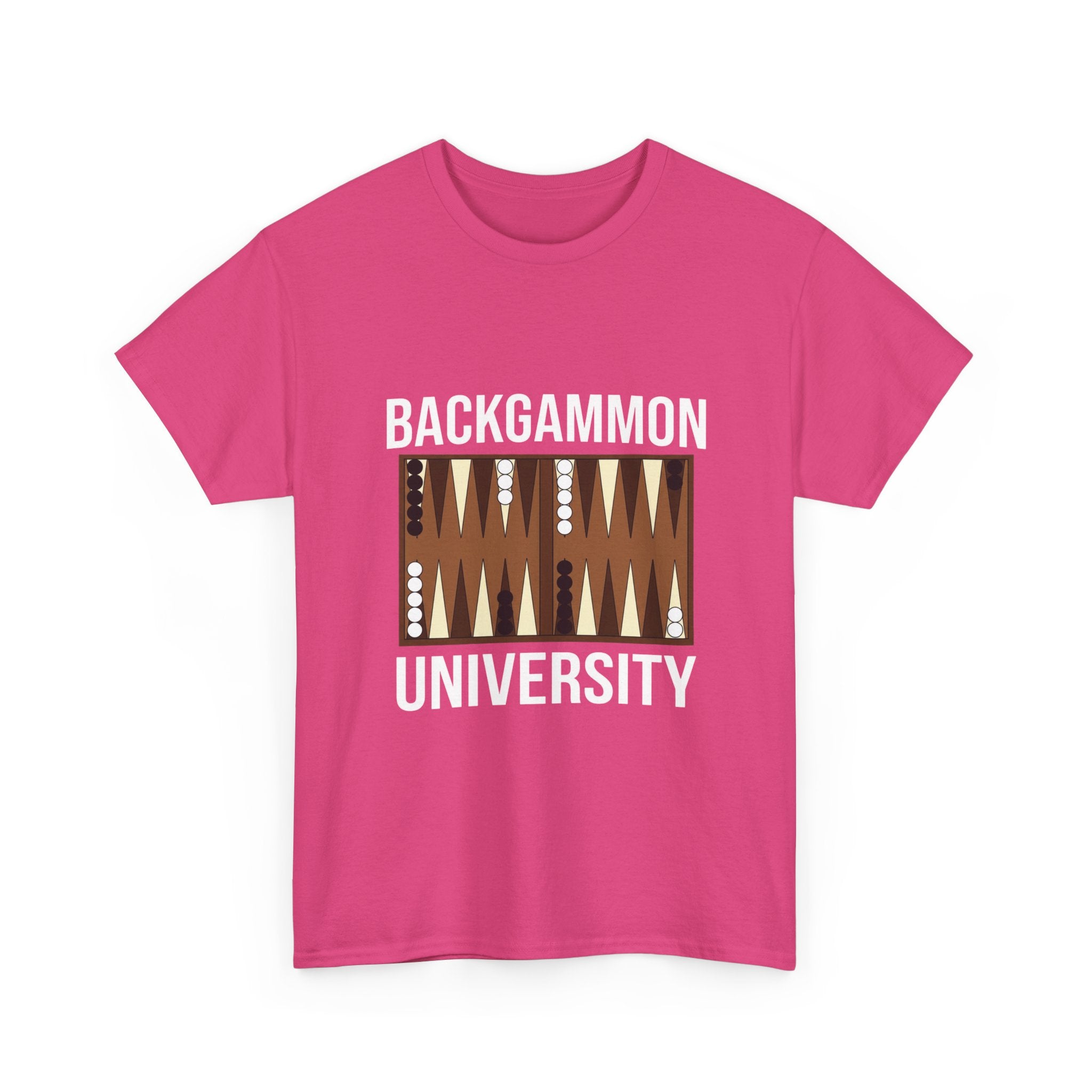 Backgammon University T-Shirt | Retro Game Pattern Tee