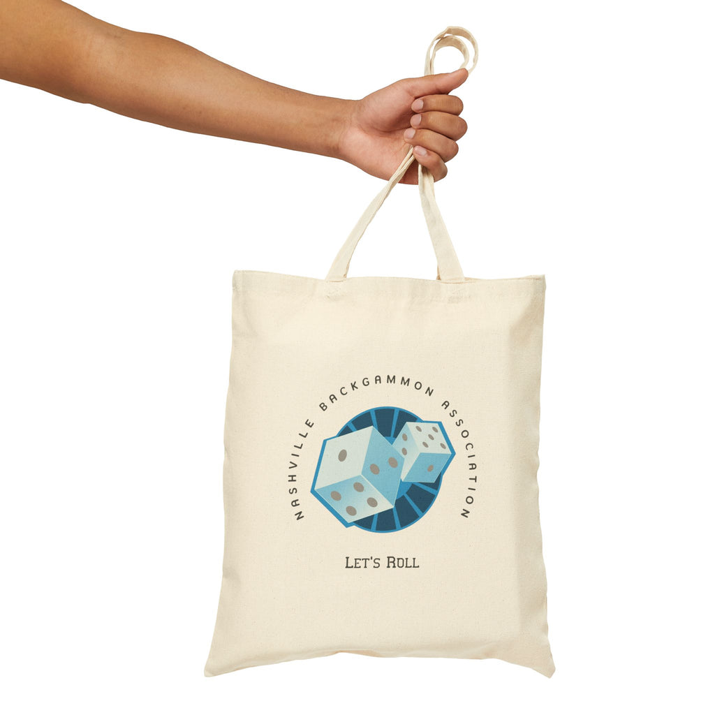 Nashville Backgammon Association Tote Bag — "Let’s Roll" Canvas Tote for Gamers & Board Game Fans