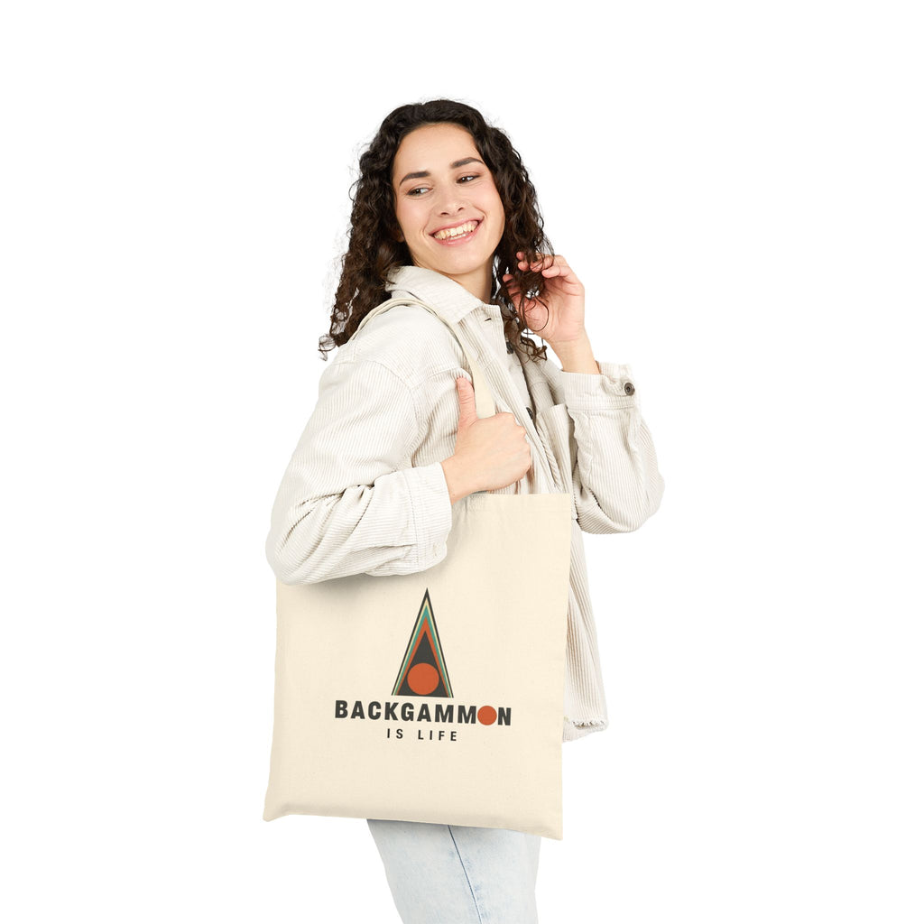 Backgammon Is Life Cotton Canvas Tote Bag