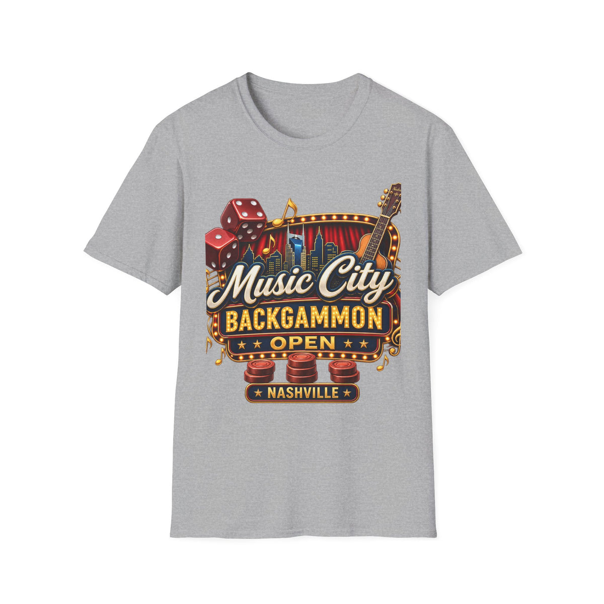 Music City Backgammon Open Nashville T-Shirt