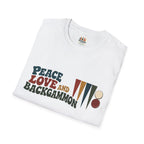 Peace, Love and Backgammon T-Shirt