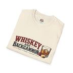 Whiskey and Backgammon T-Shirt — Vintage Bar Game Tee