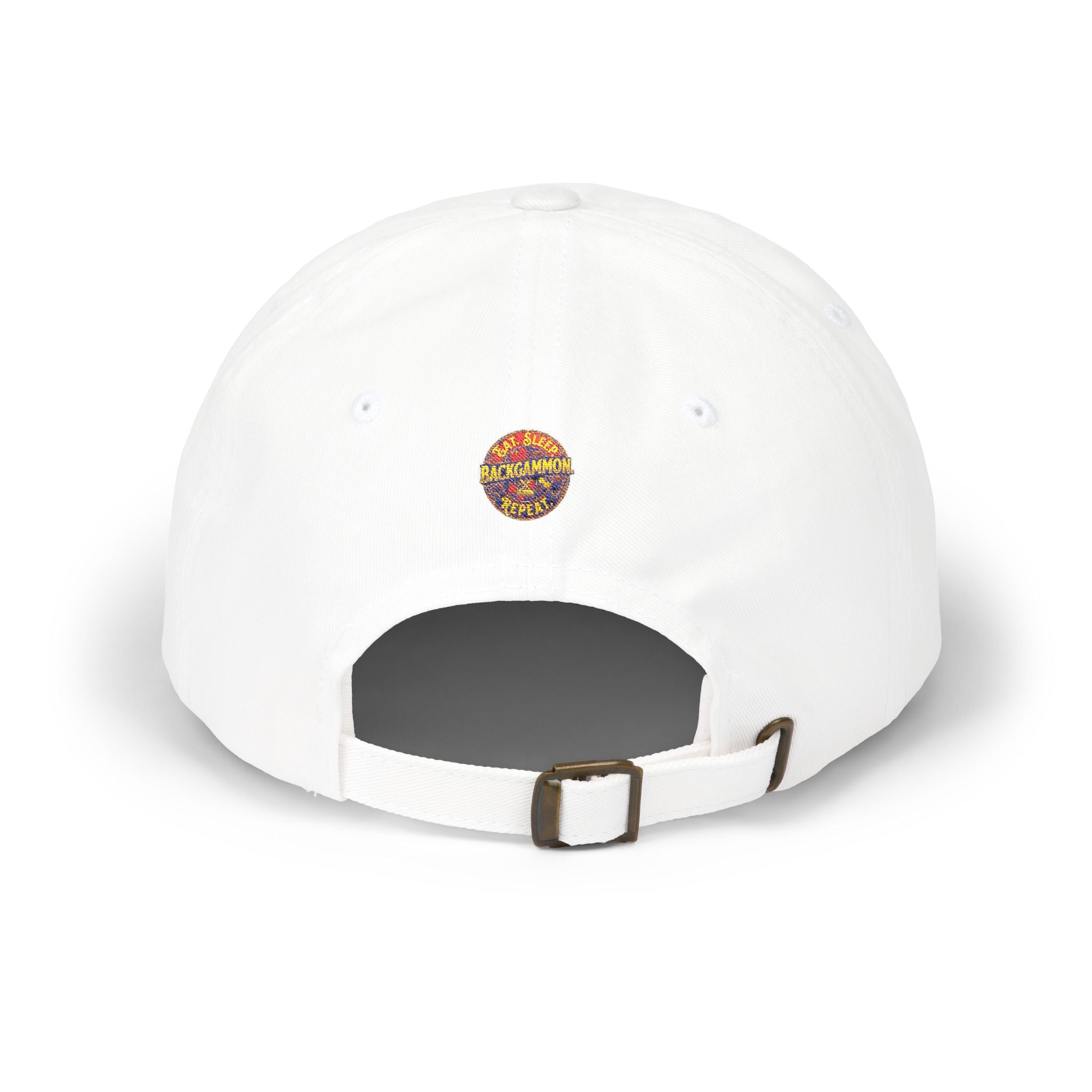 Eat. Sleep. Backgammon. Repeat. Cap — Embroidered Baseball Hat