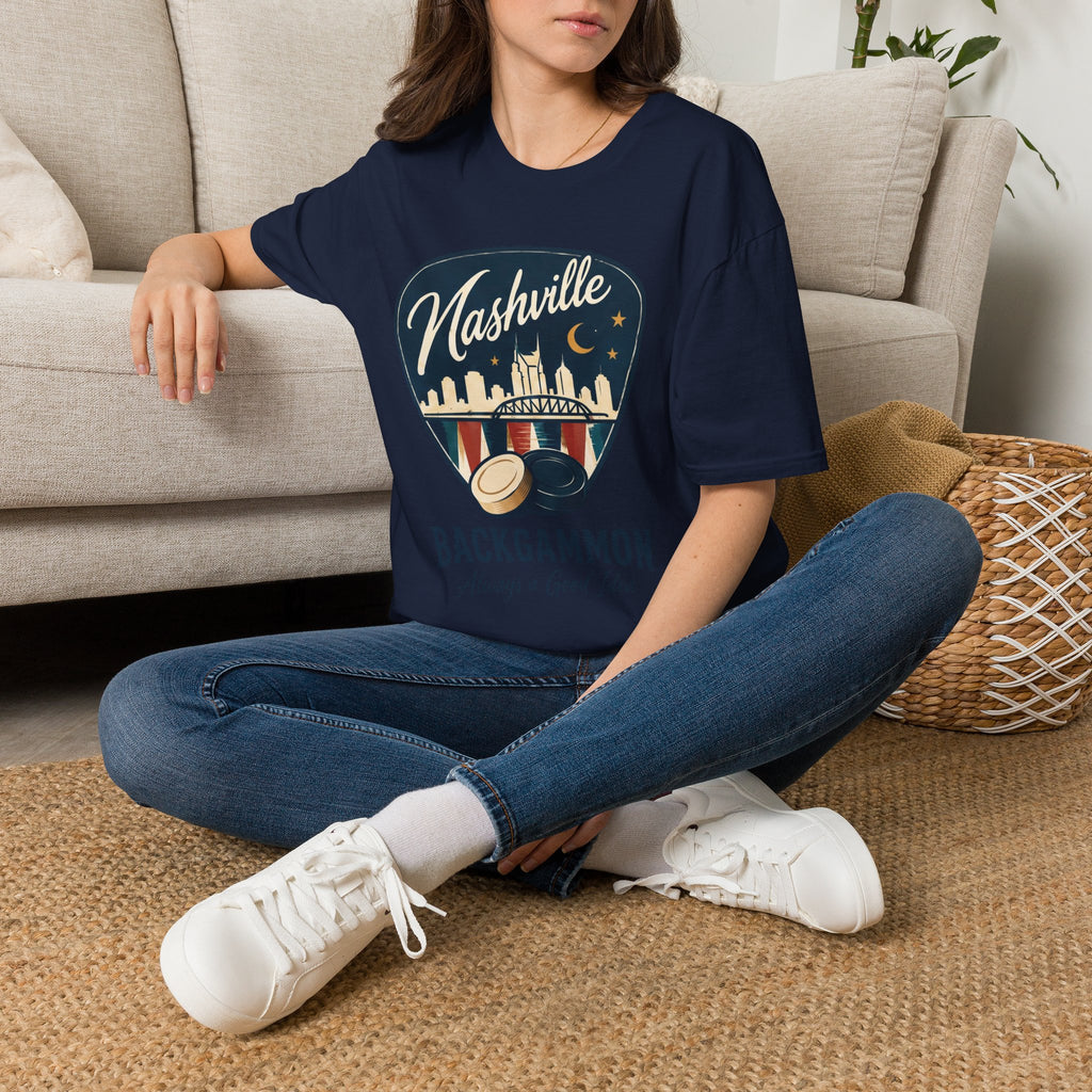 Nashville and Backgammon 2 T-Shirt — "Always a Good Idea" Vintage City Game Tee