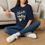 Nashville and Backgammon 2 T-Shirt — "Always a Good Idea" Vintage City Game Tee
