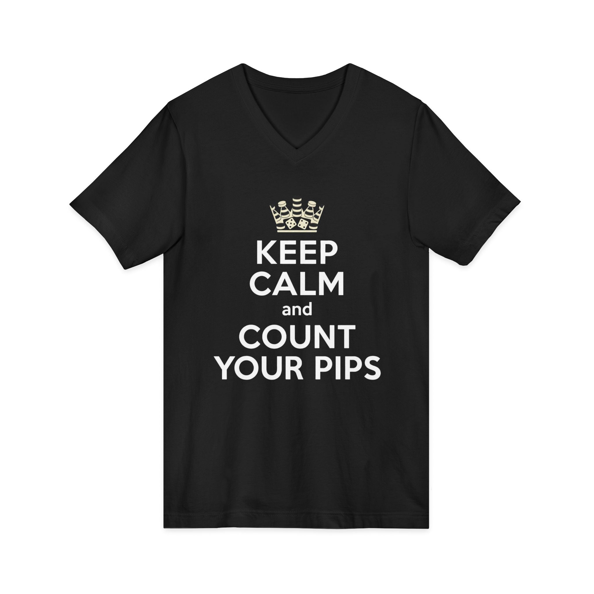 Keep Calm and Count Your Pips V-Neck Tee
